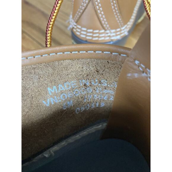 L.L. Bean Boots Tan Brown Made in USA Duck Boots Woman’s Size 6 Mint Condition - Picture 5 of 6